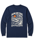 Alum Cave Trail Long Sleeve Shirt - Navy