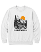 Fresh Air Required Sweatshirt - White