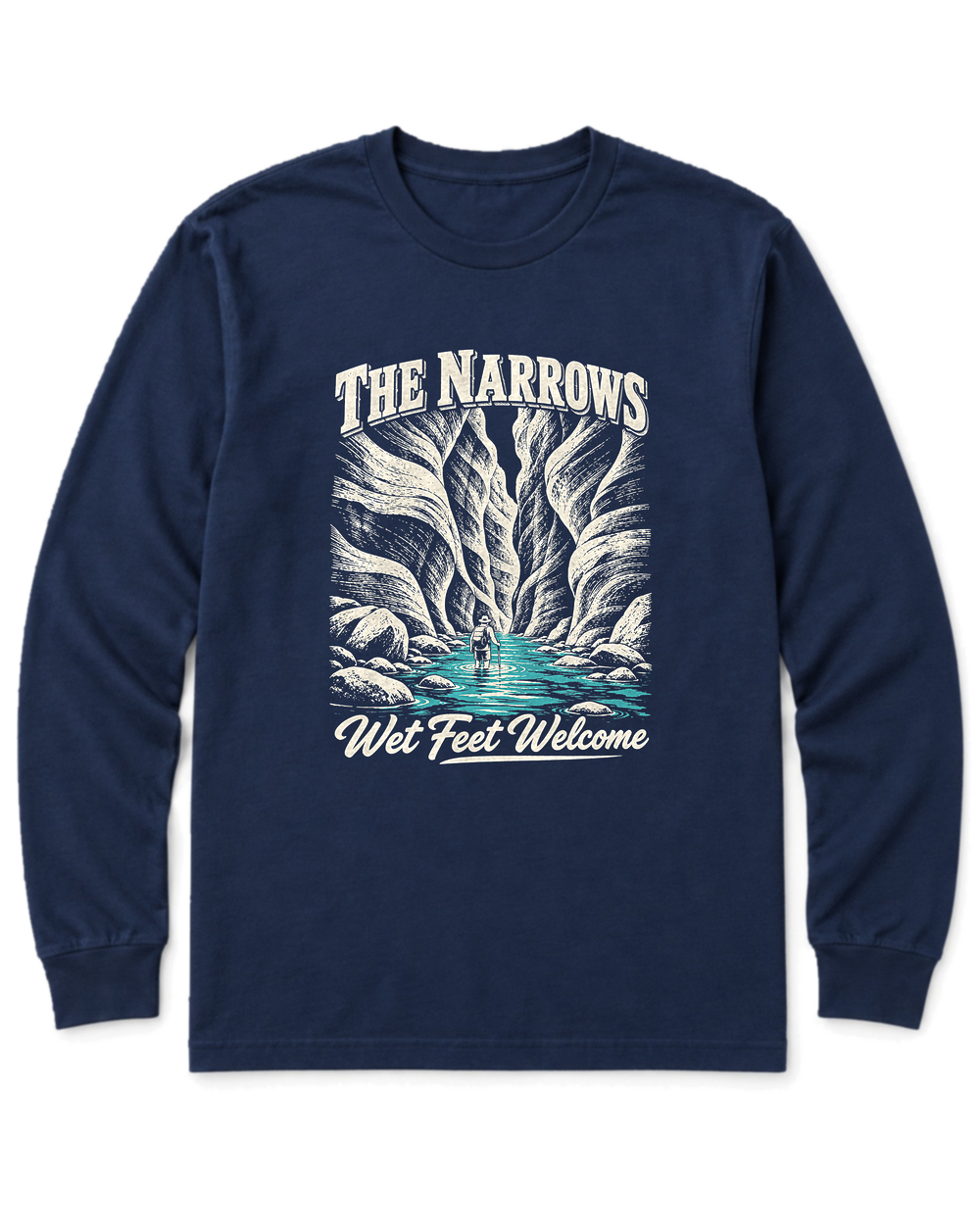 The Narrows Long Sleeve Shirt - Navy