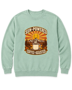 Sun-Powered, Coffee-Assisted Sweatshirt - Chalky Mint