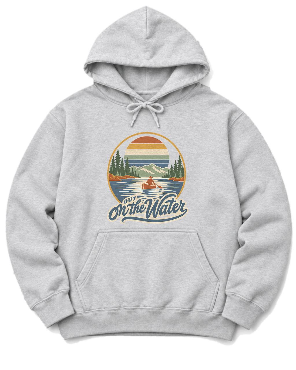 Out on the Water Hoodie - Ash
