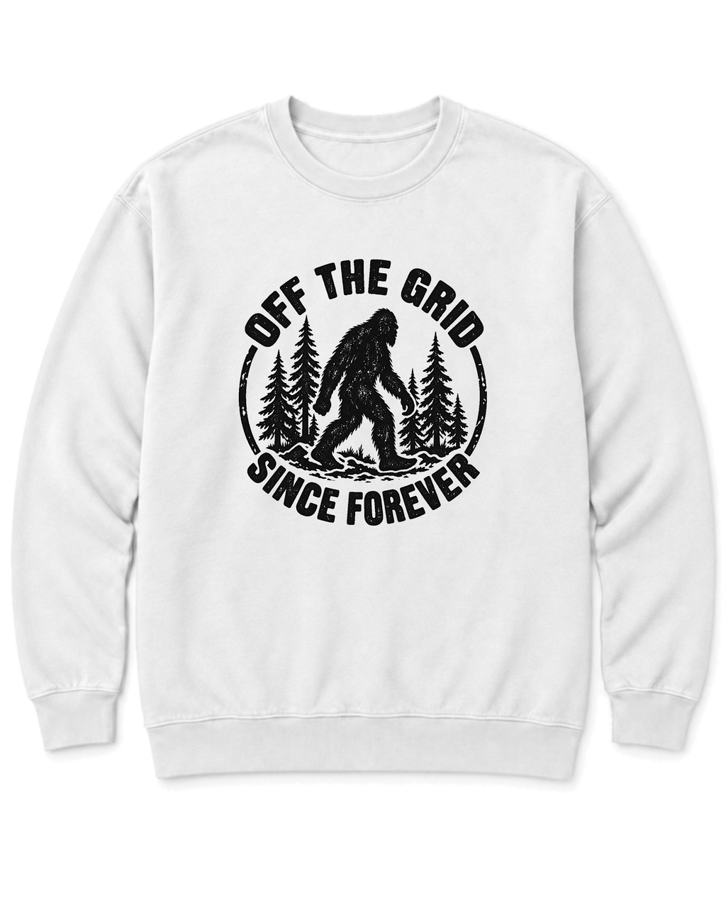 Off the Grid Since Forever Sweatshirt - White