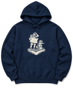 Upside-Down Map Hoodie - Navy