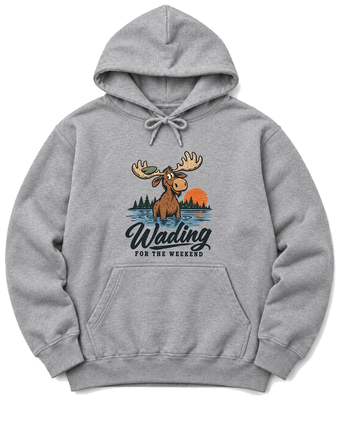 Wading for the Weekend Hoodie - Sport Grey