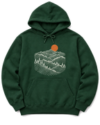 Pine Ridge Moon Hoodie - Forest Green