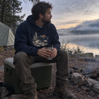 Summit Sunrise Hoodie worn outdoors