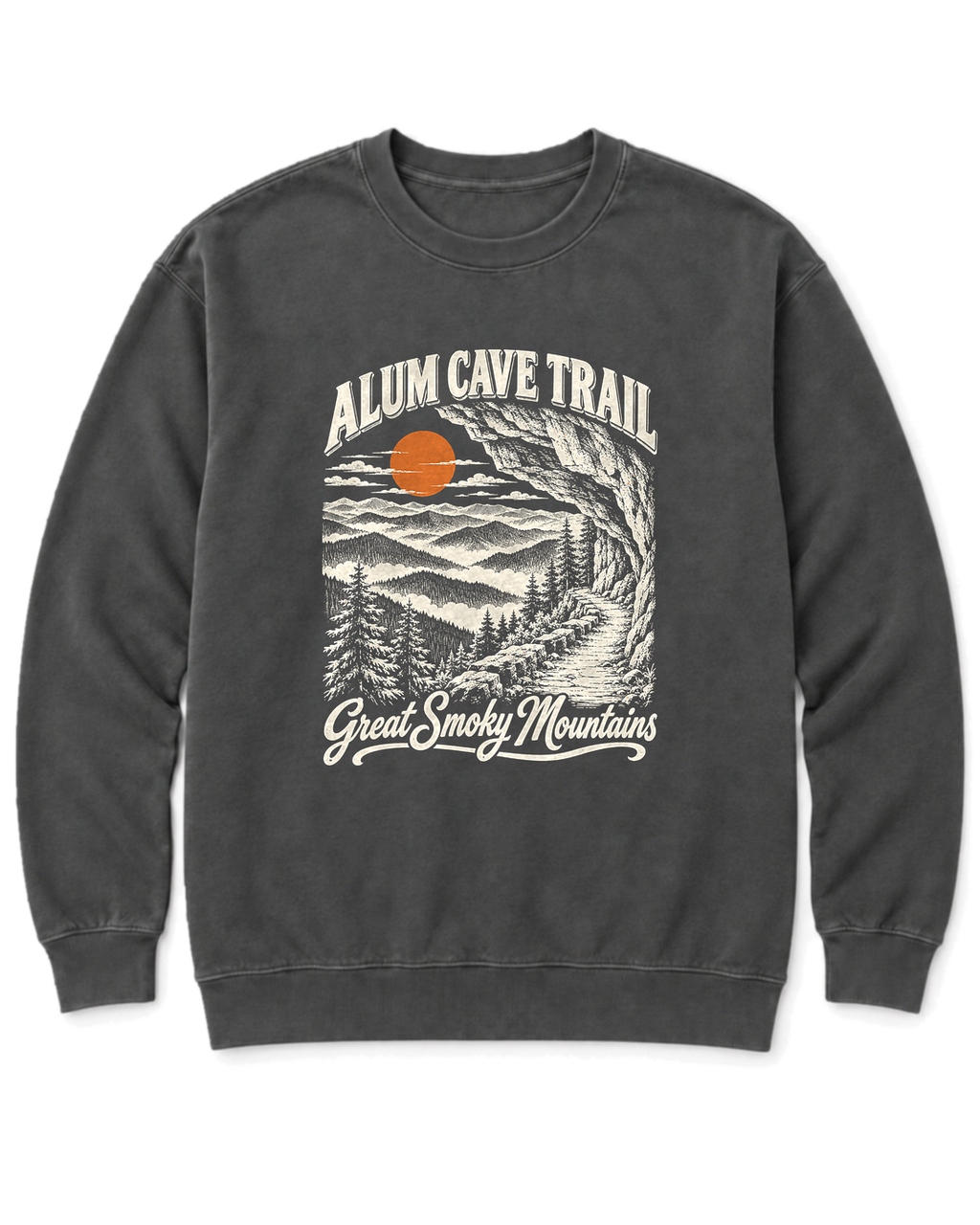 Alum Cave Trail Sweatshirt - Pepper