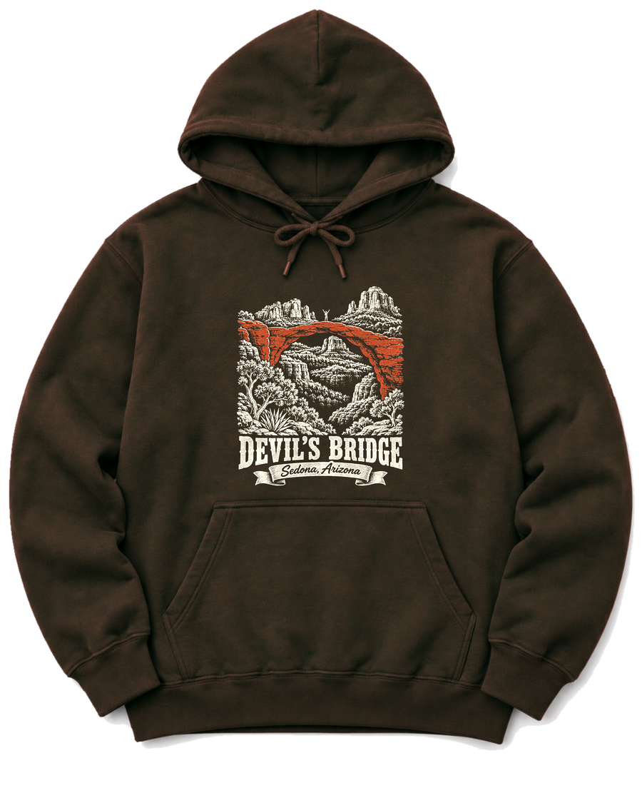 Devil's Bridge Hoodie - Dark Chocolate