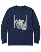 Bigfoot Hammock Long Sleeve Shirt - Navy