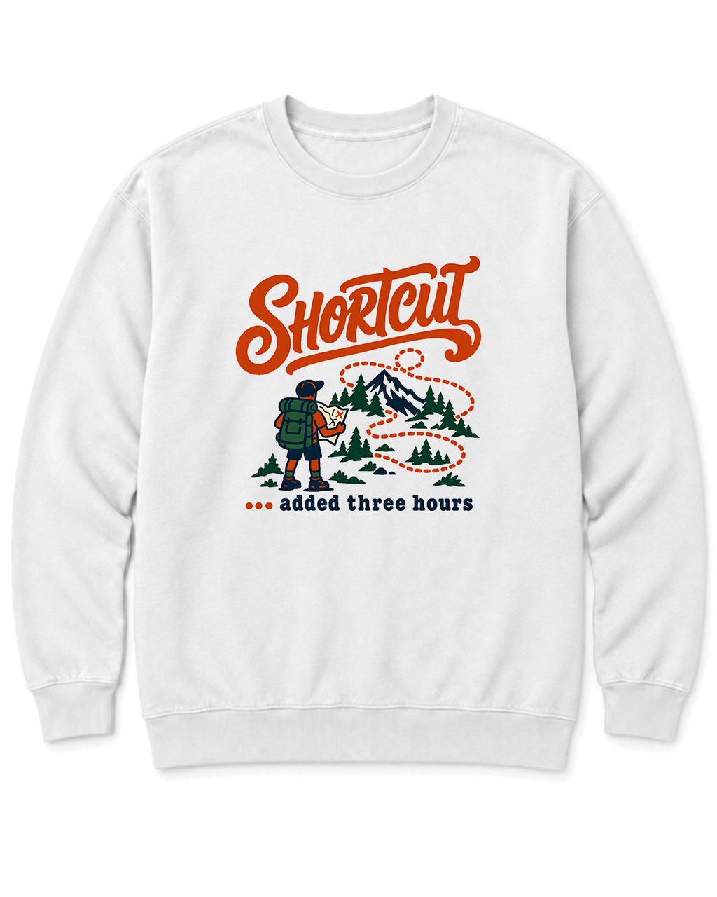 Shortcut Added Three Hours Sweatshirt - White