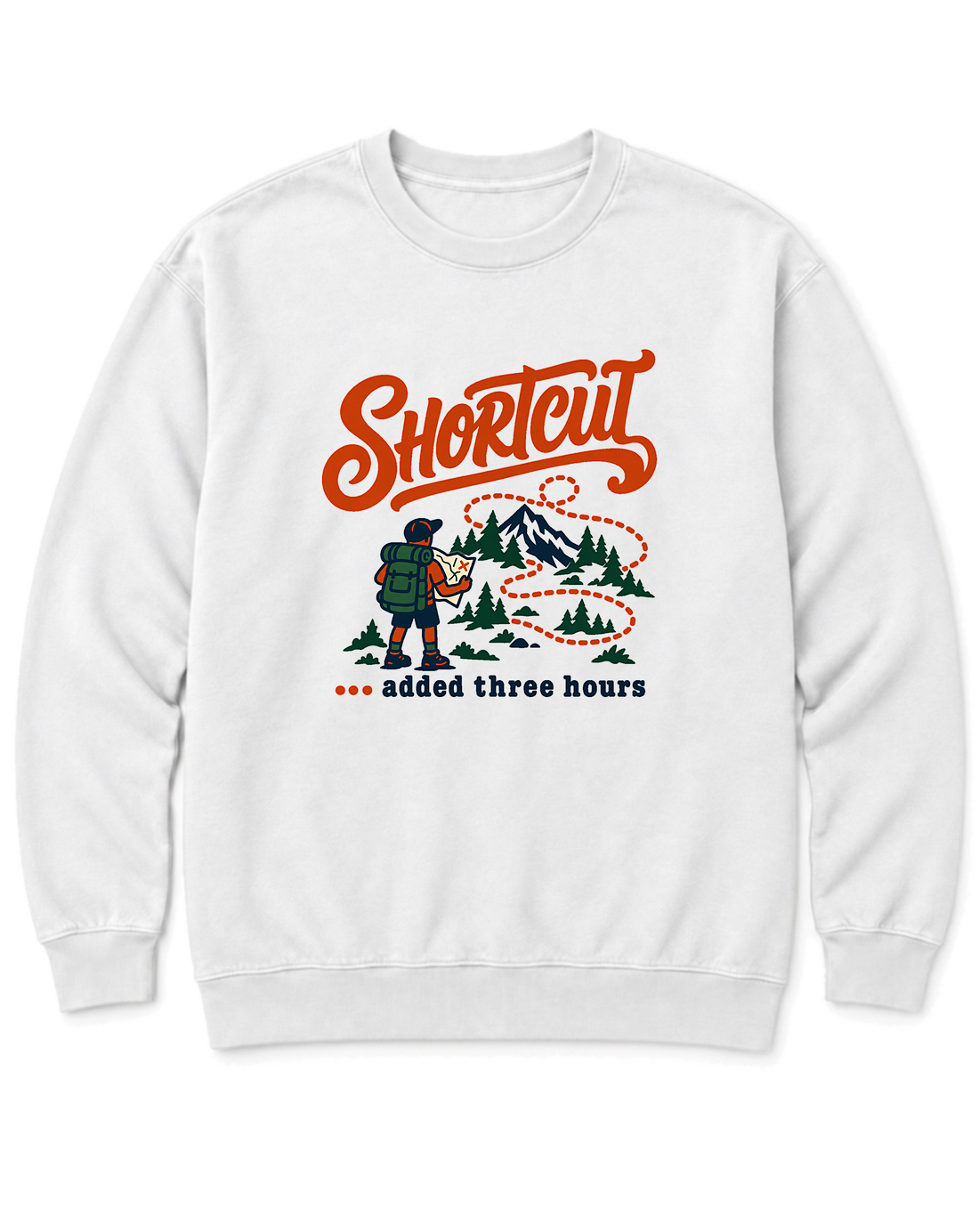 Shortcut Added Three Hours Sweatshirt - White