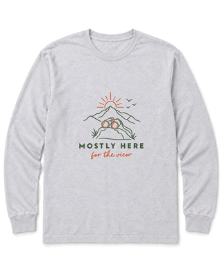 Mostly Here for the View Long Sleeve Shirt
