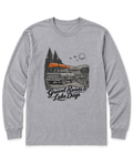 Gravel Roads & Lake Days Long Sleeve Shirt - Sport Grey