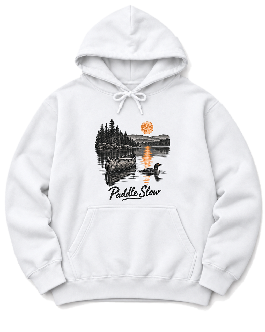 Paddle Slow Hoodie - White