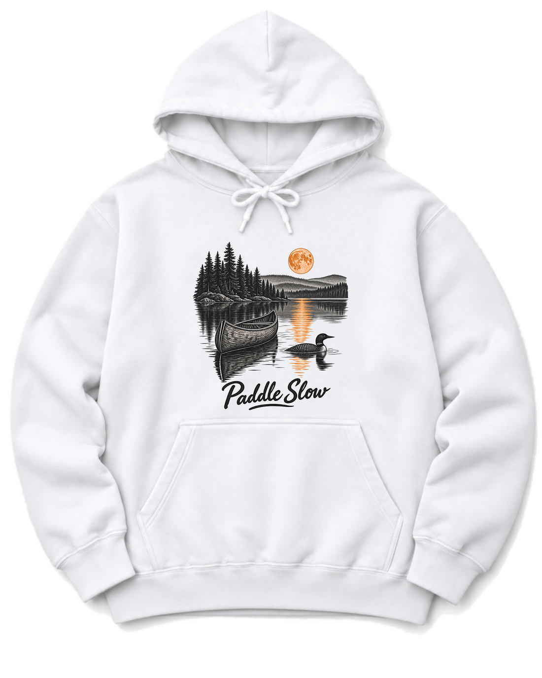 Paddle Slow Hoodie - White