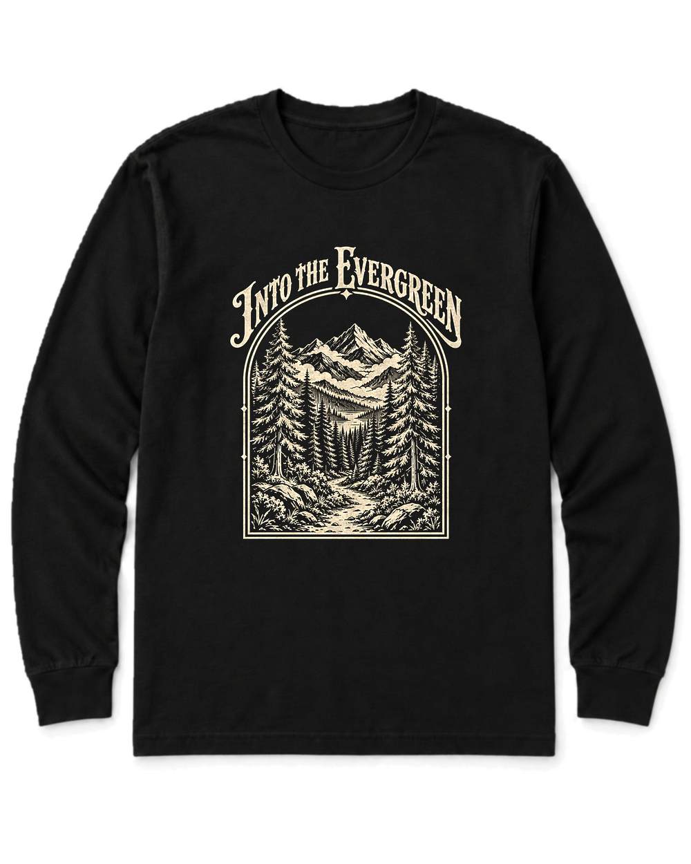 Into the Evergreen Long Sleeve Shirt - Black