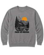 Fresh Air Required Sweatshirt - Grey