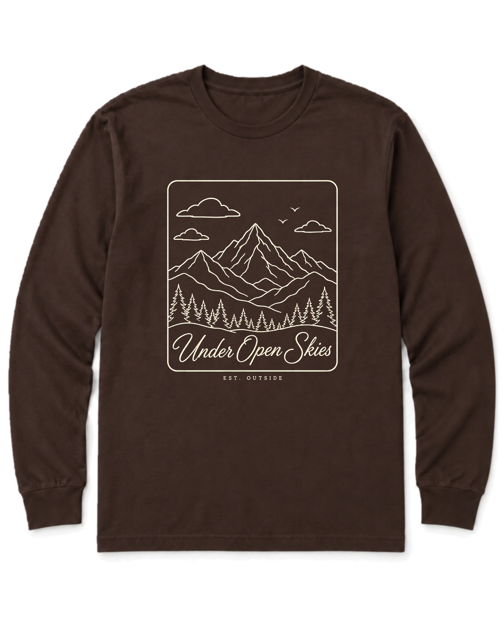Under Open Skies Long Sleeve Shirt - Dark Chocolate