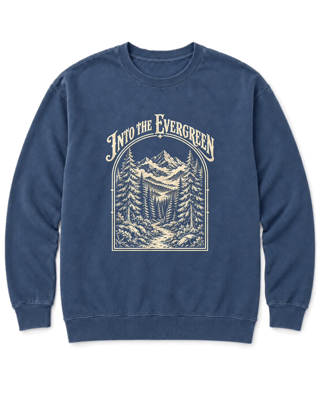 Into the Evergreen Sweatshirt - Denim