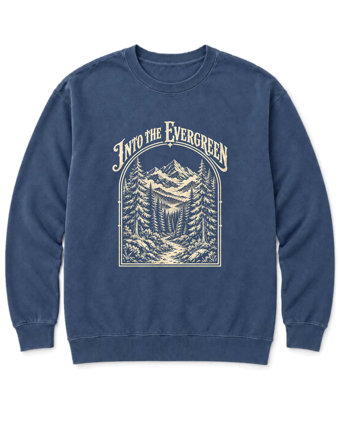 Into the Evergreen Sweatshirt - Denim