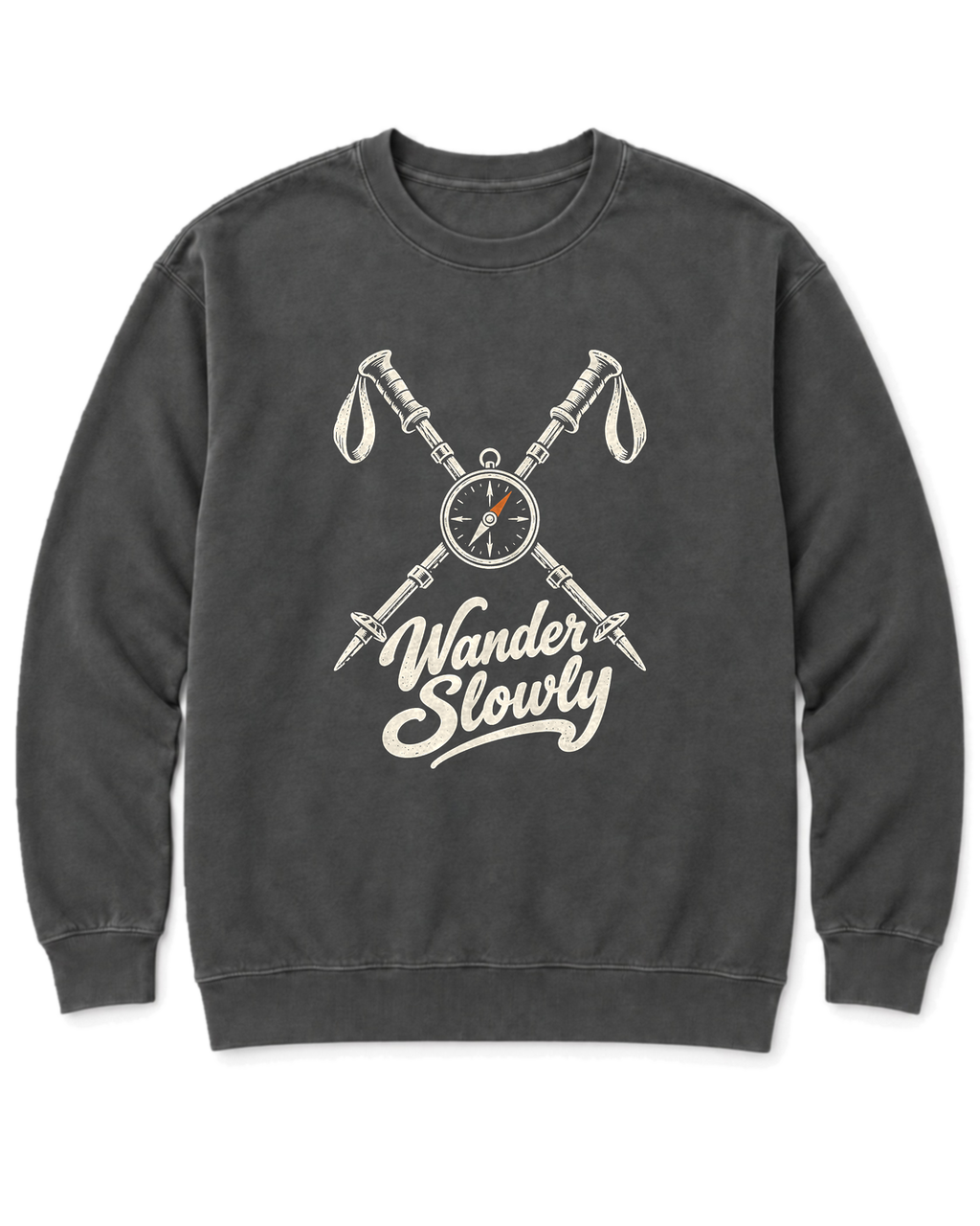 Wander Slowly Sweatshirt - Pepper