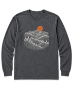 Pine Ridge Moon Long Sleeve Shirt - Dark Heather