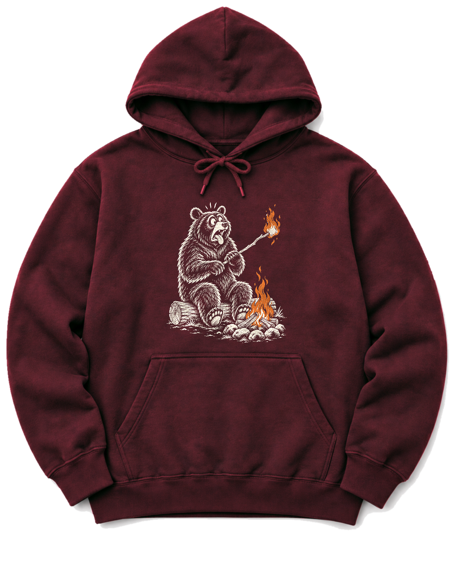 Marshmallow Meltdown Hoodie - Maroon