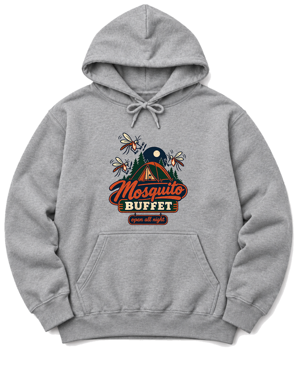 Mosquito Buffet Hoodie - Sport Grey