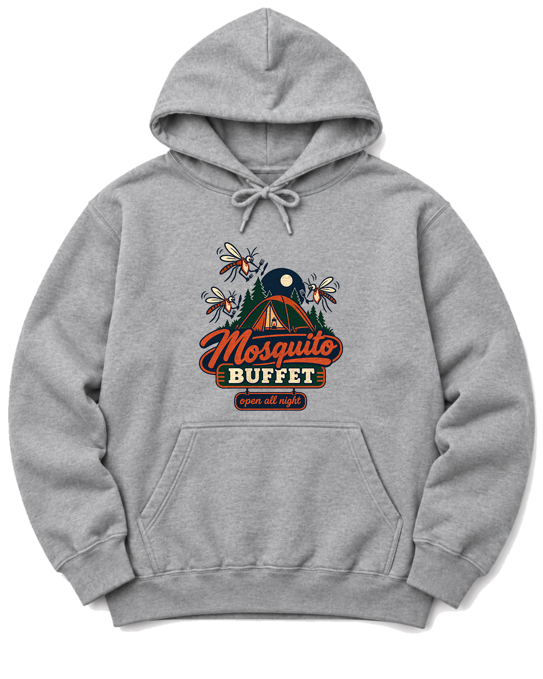 Mosquito Buffet Hoodie - Sport Grey