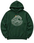 Ocean Wave Hoodie - Forest Green