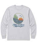 Where the Pines Meet the Sea Long Sleeve Shirt - Ash