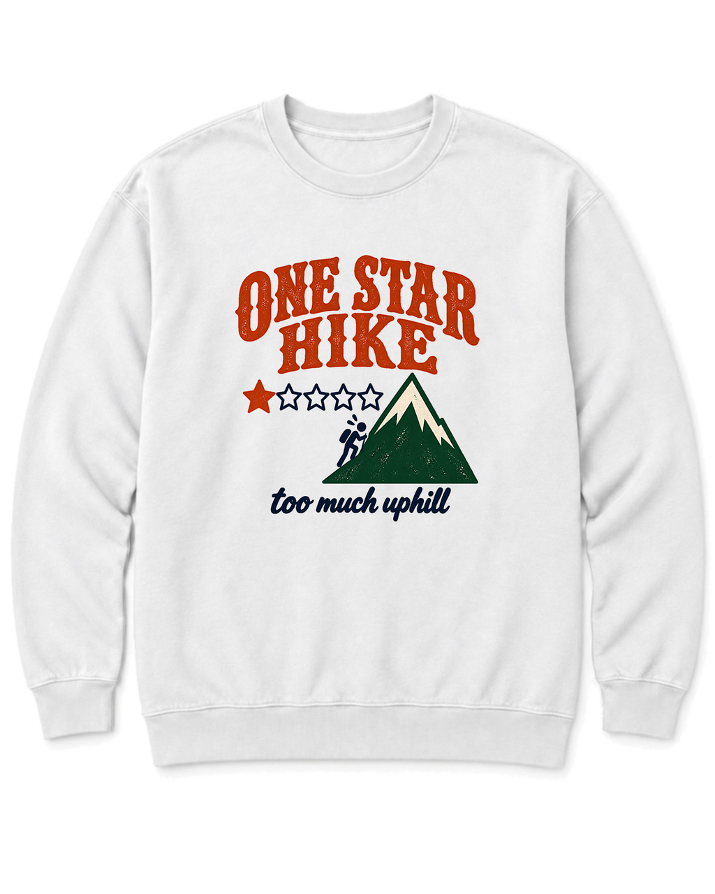 One Star Hike Sweatshirt - White