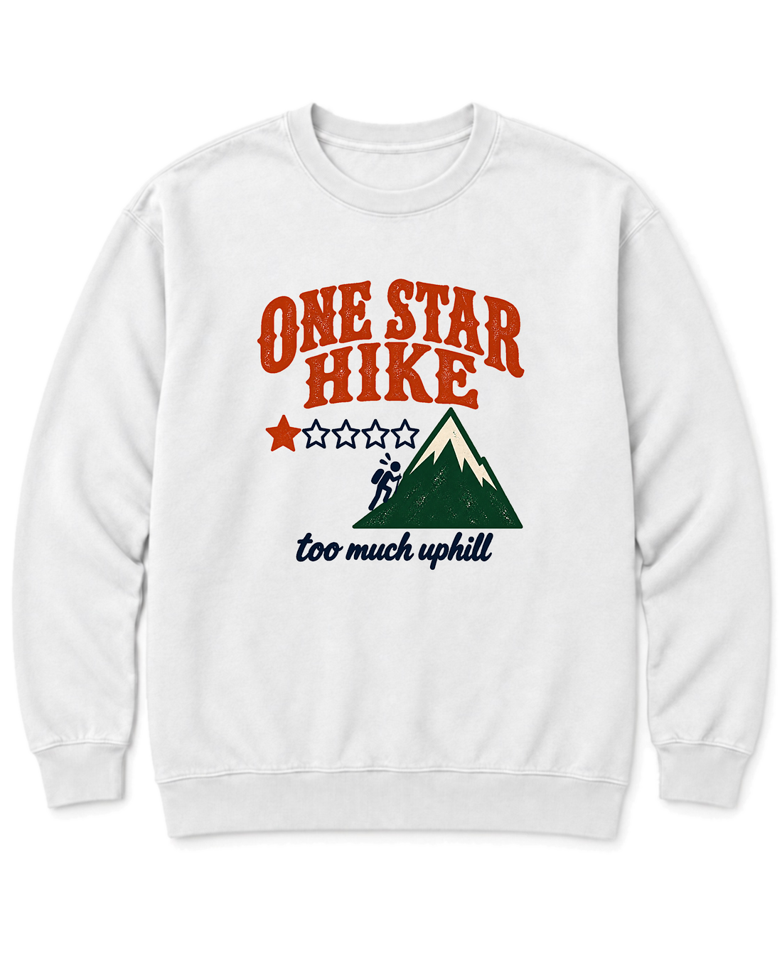 One Star Hike Sweatshirt - White