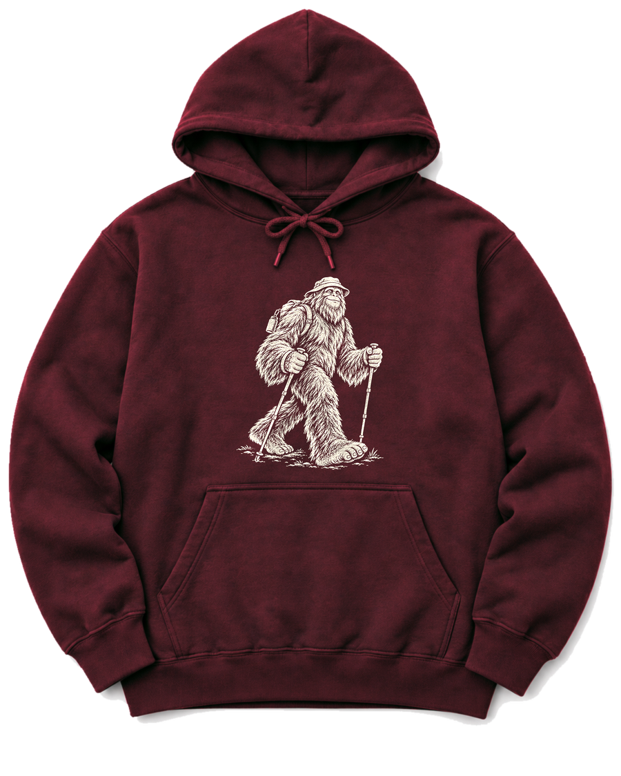 Bigfoot Day Hike Hoodie - Maroon