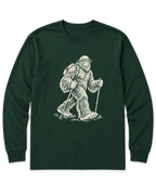 Bigfoot Day Hike Long Sleeve Shirt - Forest Green