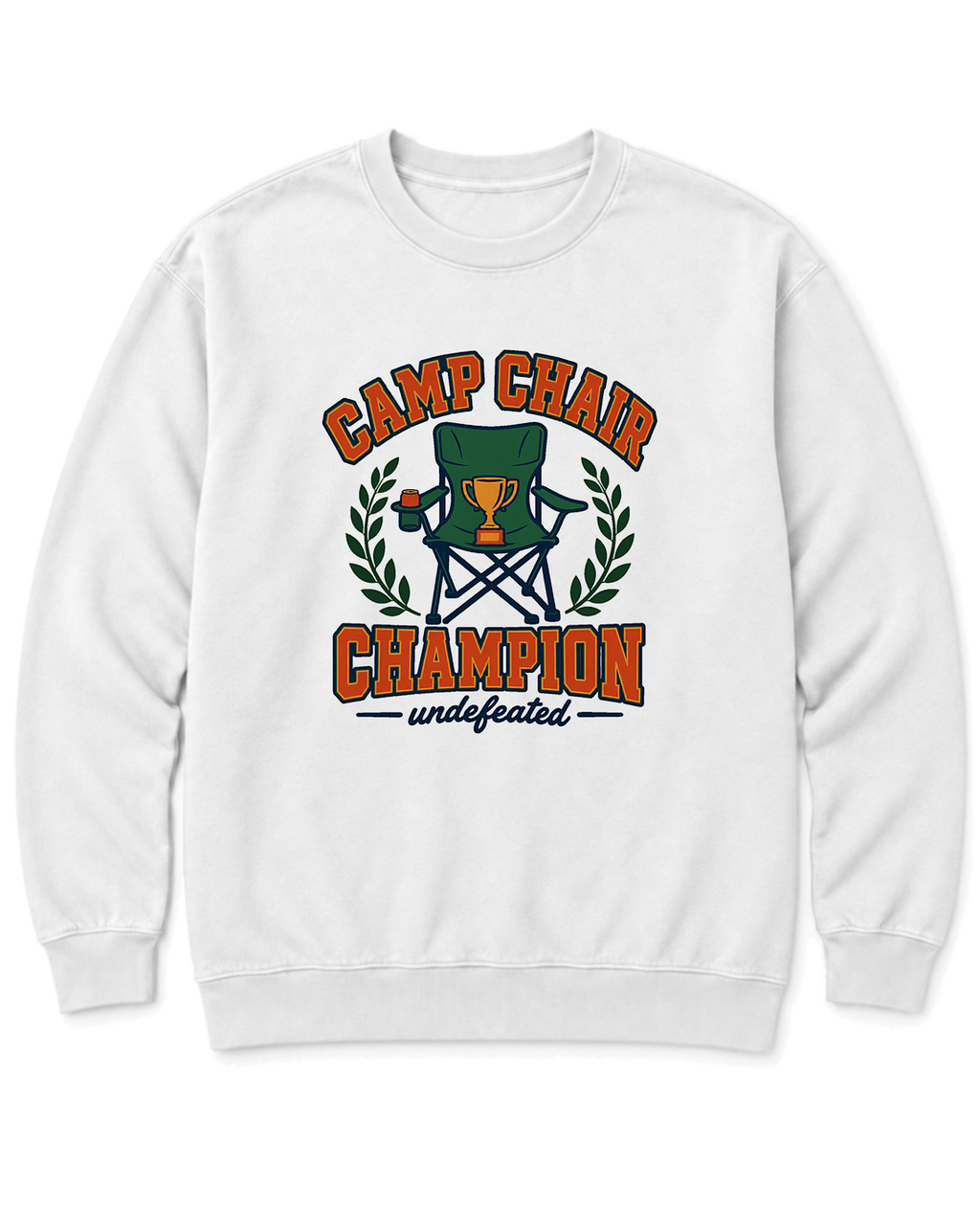 Camp Chair Champion Sweatshirt - White