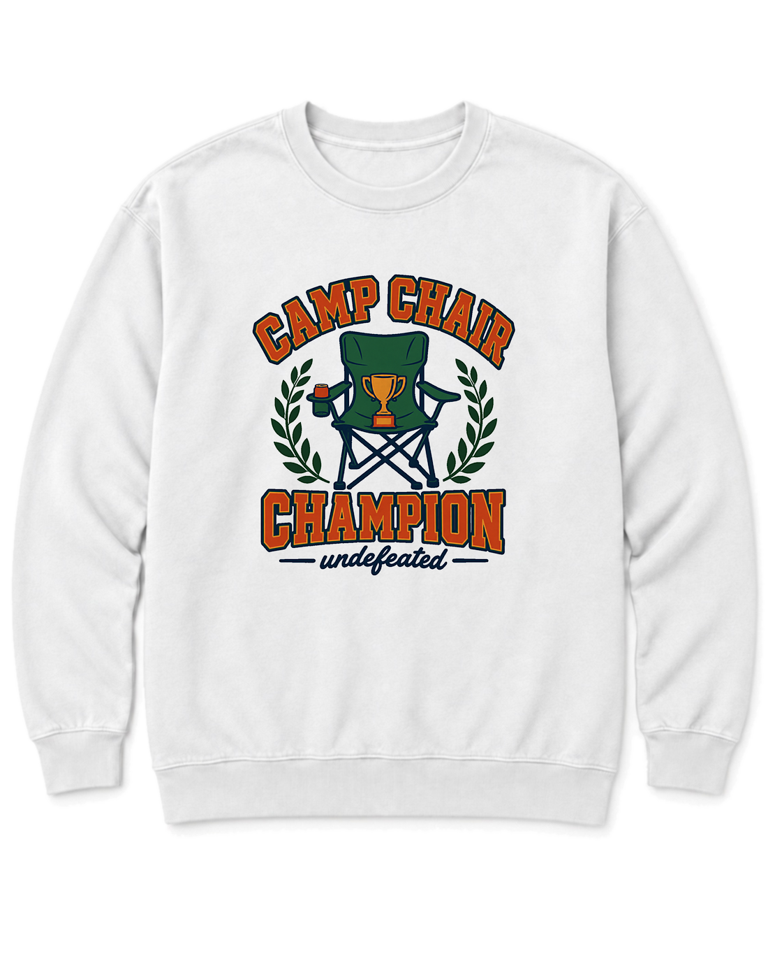 Camp Chair Champion Sweatshirt - White