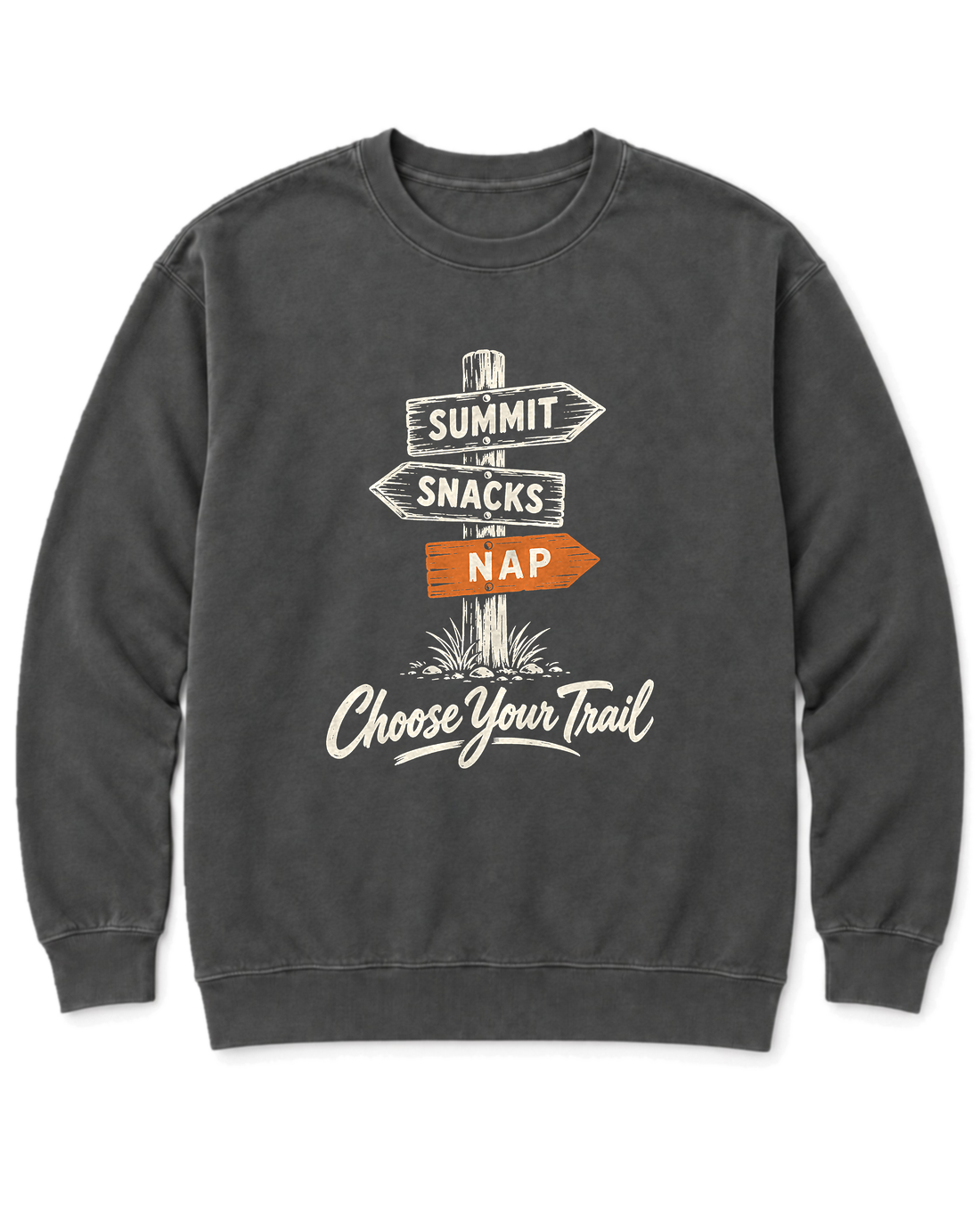 Choose Your Trail Sweatshirt - Pepper