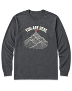 You Are Here Long Sleeve Shirt - Dark Heather