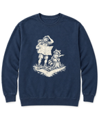Upside-Down Map Sweatshirt - True Navy