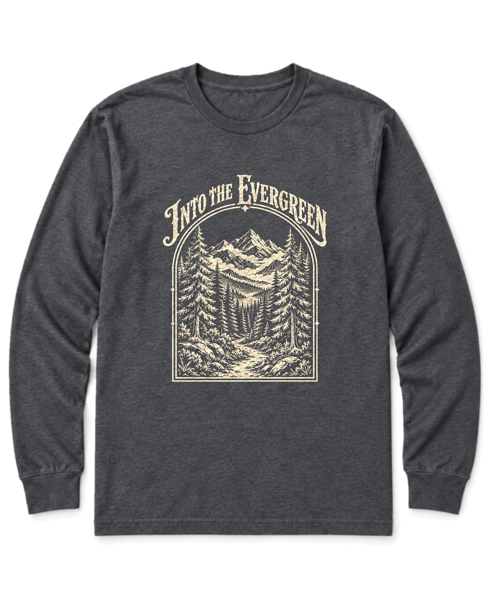 Into the Evergreen Long Sleeve Shirt - Dark Heather