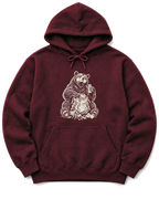 Snack Thief Bear Hoodie - Maroon