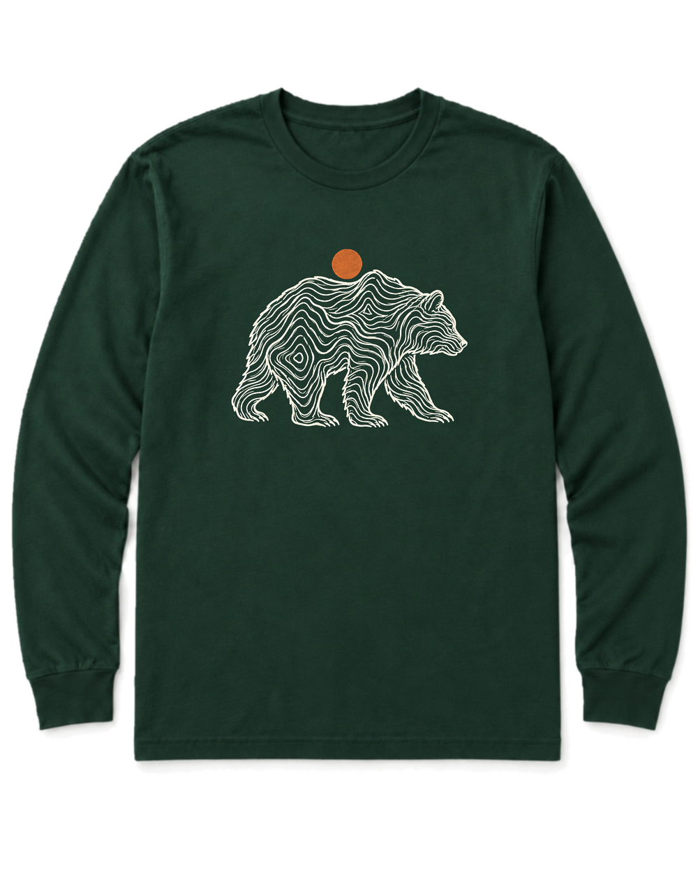 Topo Bear Long Sleeve Shirt - Forest Green