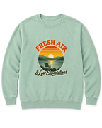 Fresh Air & Low Expectations Sweatshirt - Chalky Mint