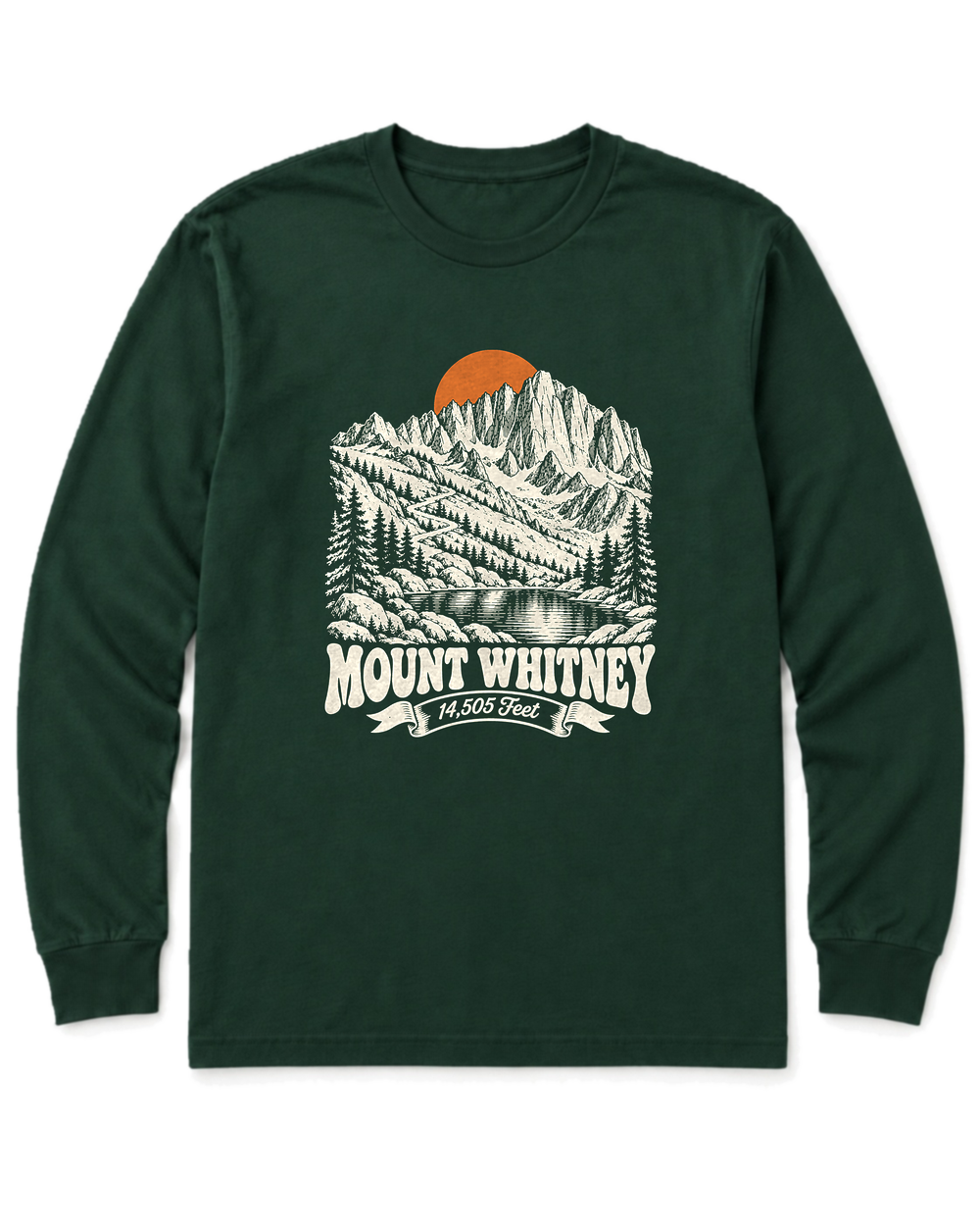 Mount Whitney Long Sleeve Shirt - Forest Green