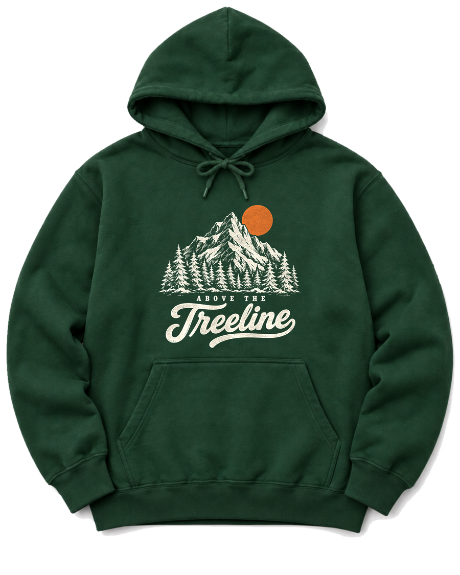 Above the Treeline Hoodie - Forest Green