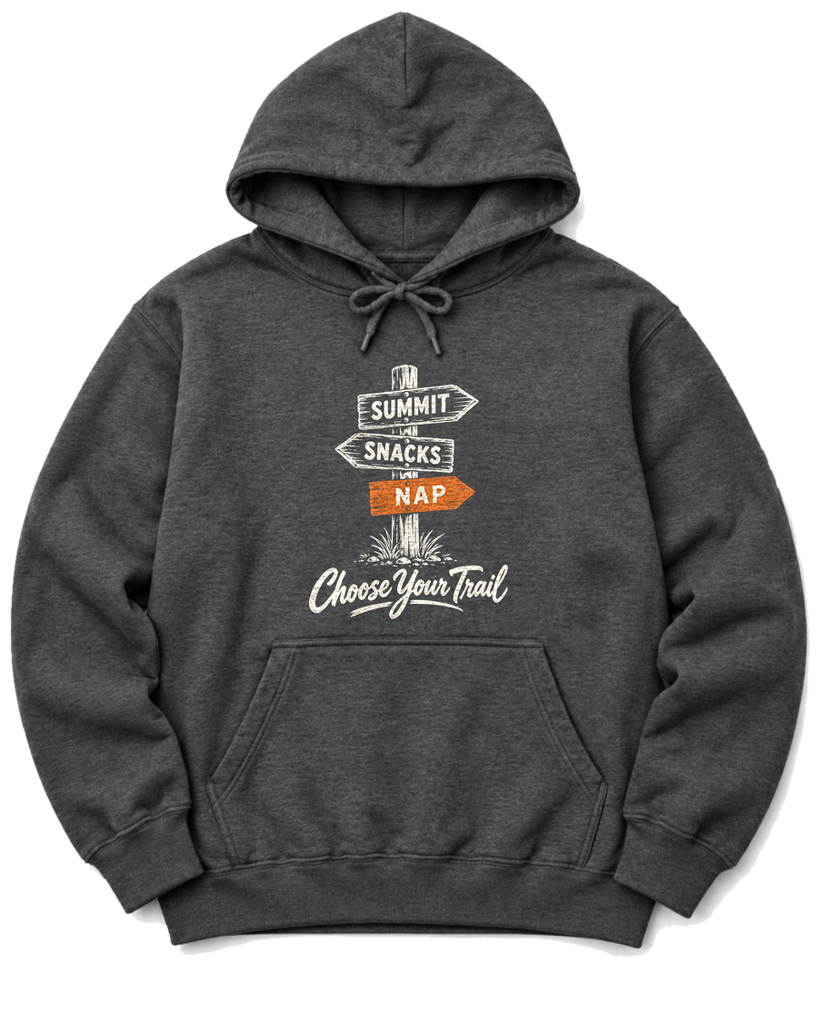 Choose Your Trail Hoodie - Dark Heather