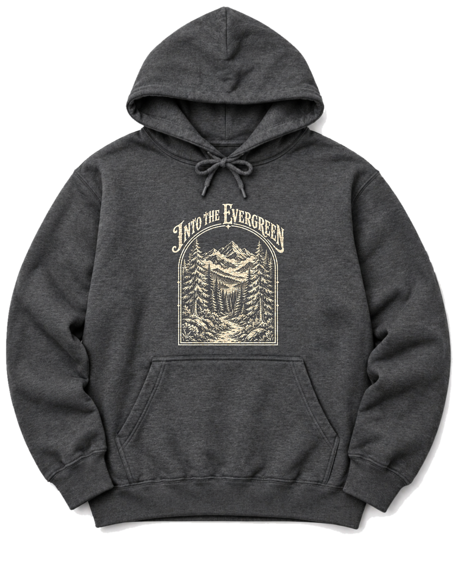 Into the Evergreen Hoodie - Dark Heather