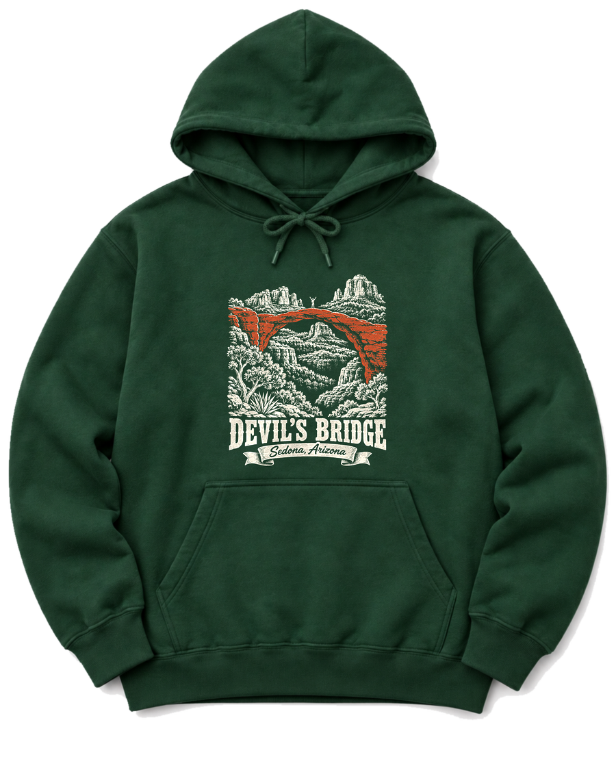 Devil's Bridge Hoodie - Forest Green
