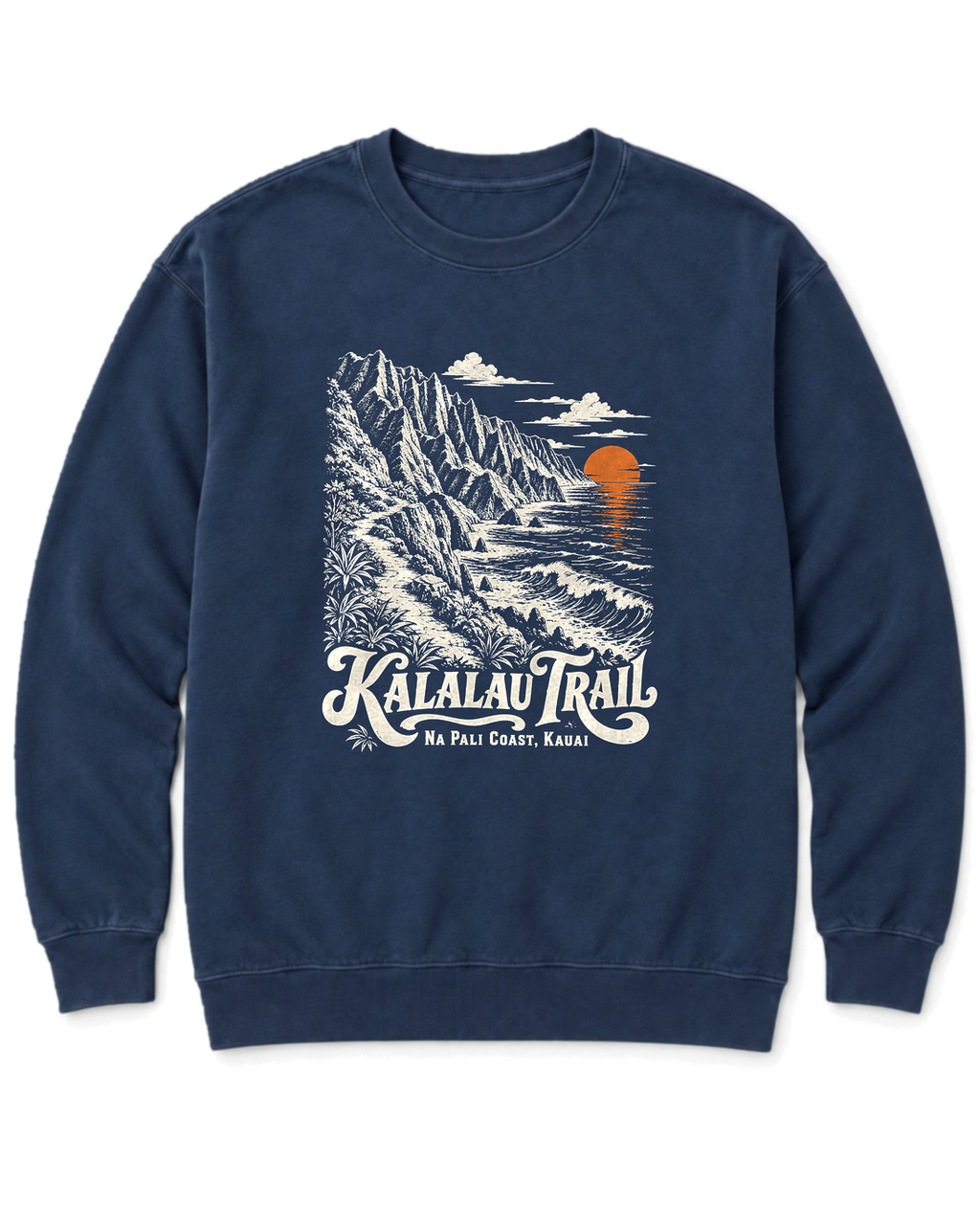 Kalalau Trail Sweatshirt - True Navy